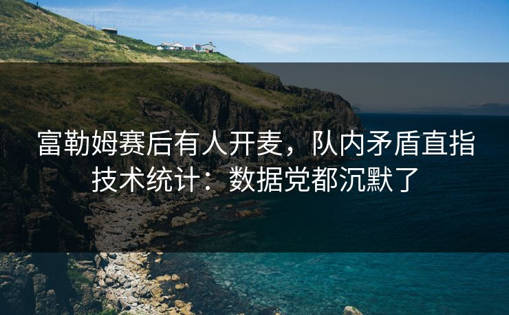 富勒姆赛后有人开麦，队内矛盾直指技术统计：数据党都沉默了